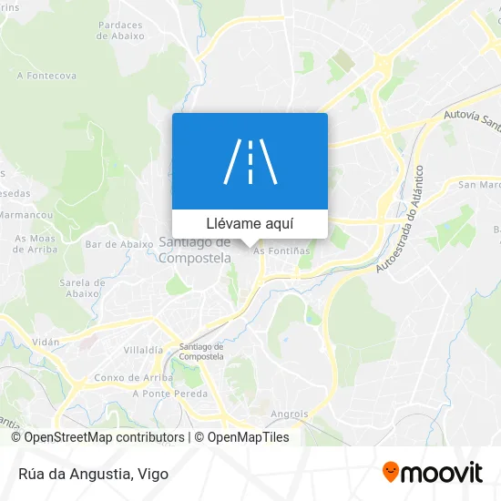 Mapa Rúa da Angustia