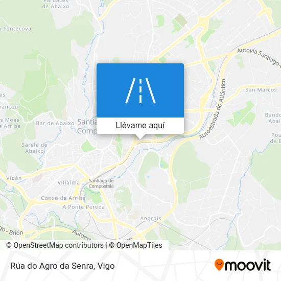 Mapa Rúa do Agro da Senra