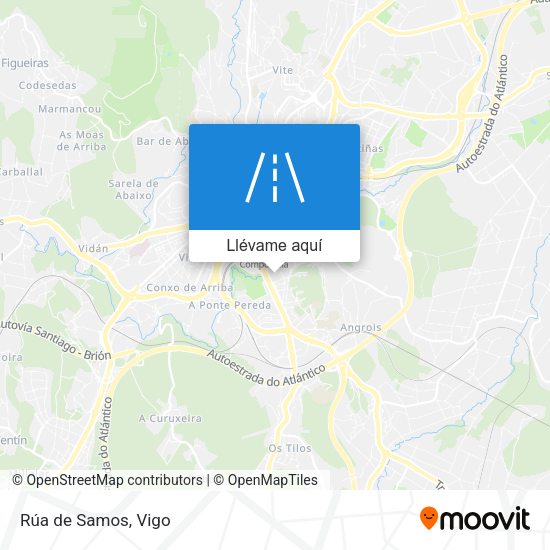 Mapa Rúa de Samos
