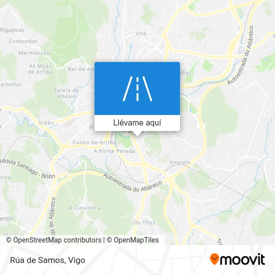 Mapa Rúa de Samos