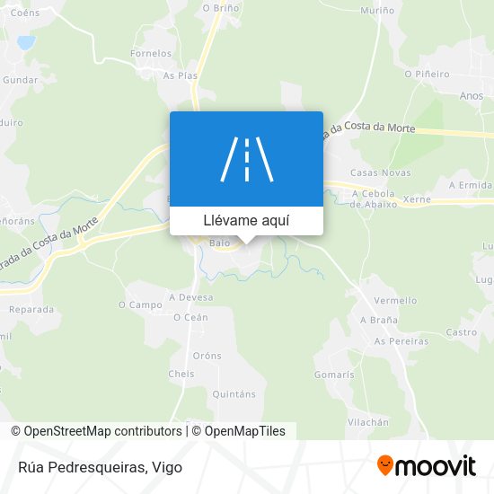 Mapa Rúa Pedresqueiras