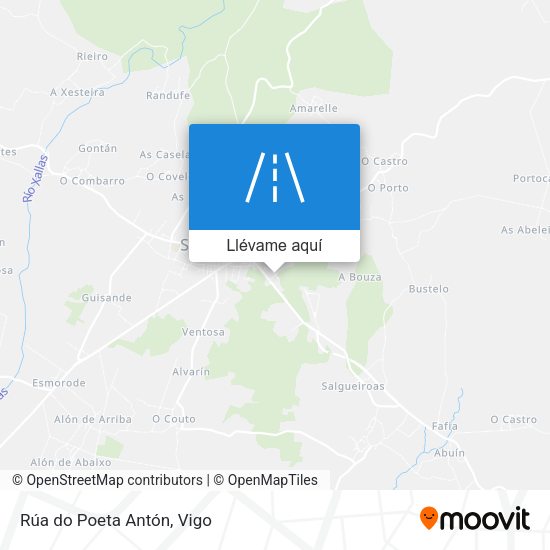 Mapa Rúa do Poeta Antón