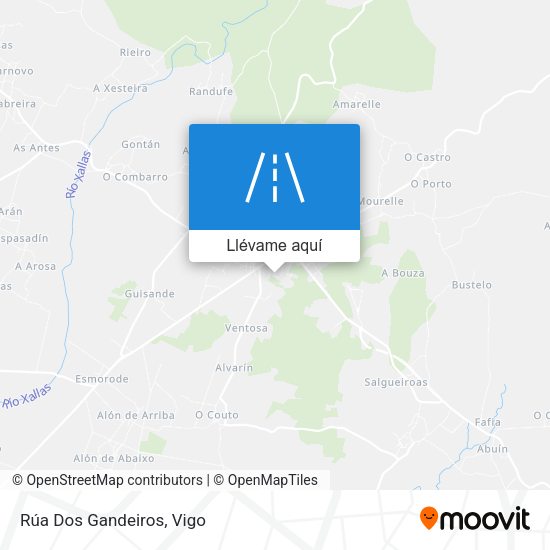 Mapa Rúa Dos Gandeiros