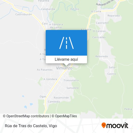 Mapa Rúa de Tras do Castelo