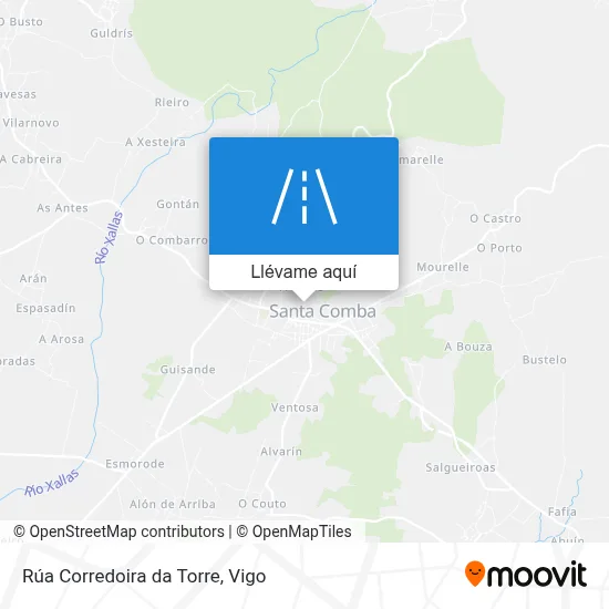 Mapa Rúa Corredoira da Torre