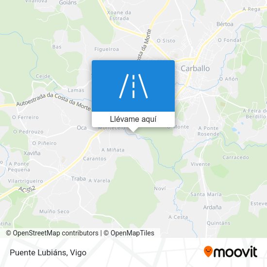 Mapa Puente Lubiáns