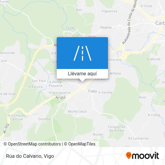 Mapa Rúa do Calvario