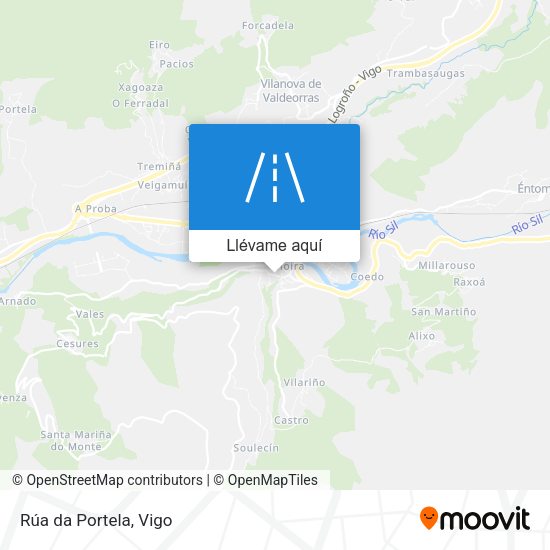 Mapa Rúa da Portela