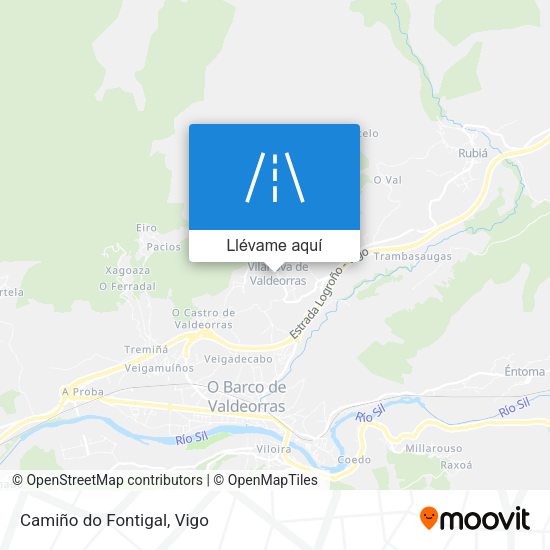 Mapa Camiño do Fontigal