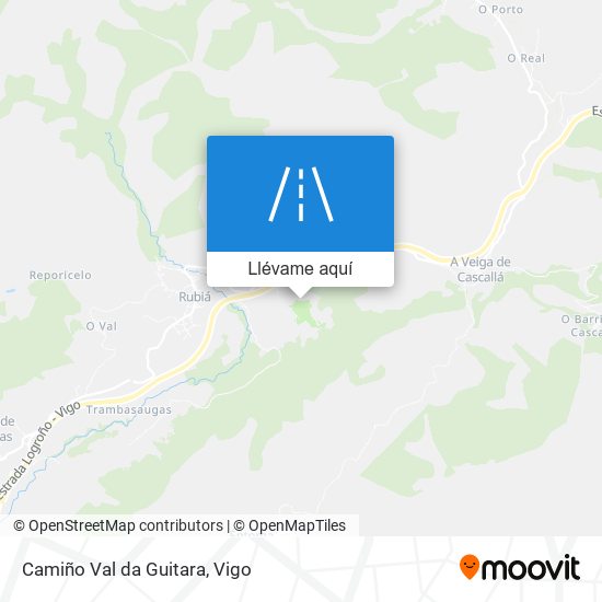 Mapa Camiño Val da Guitara