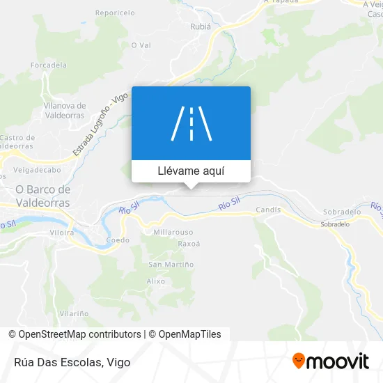 Mapa Rúa Das Escolas