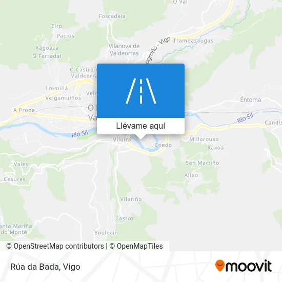 Mapa Rúa da Bada