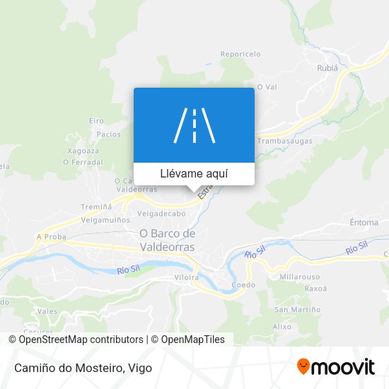 Mapa Camiño do Mosteiro