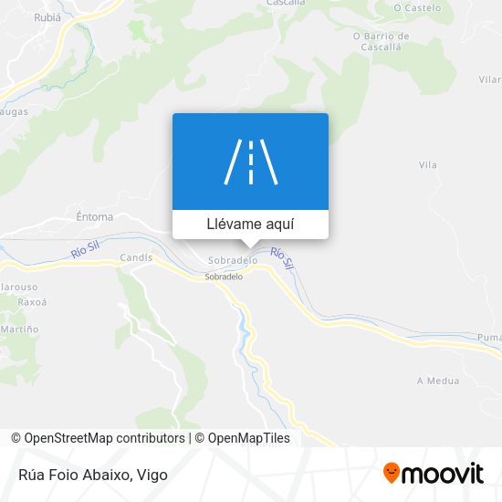 Mapa Rúa Foio Abaixo