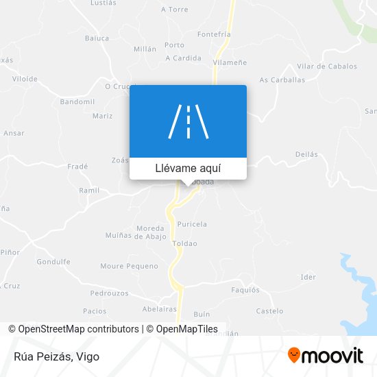 Mapa Rúa Peizás