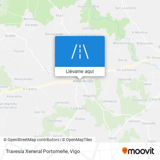 Mapa Travesía Xeneral Portomeñe