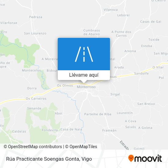 Mapa Rúa Practicante Soengas Gonta