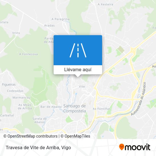 Mapa Travesa de Vite de Arriba