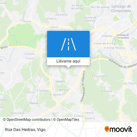 Mapa Rúa Das Hedras