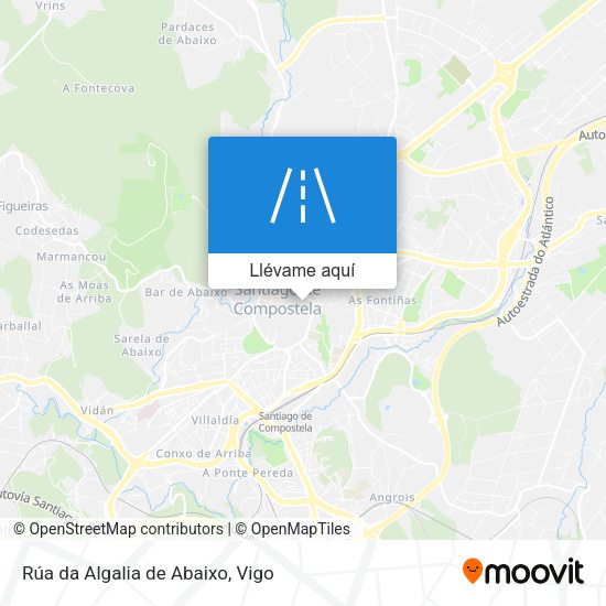 Mapa Rúa da Algalia de Abaixo
