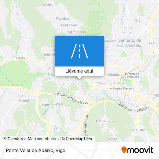 Mapa Ponte Vella de Abaixo