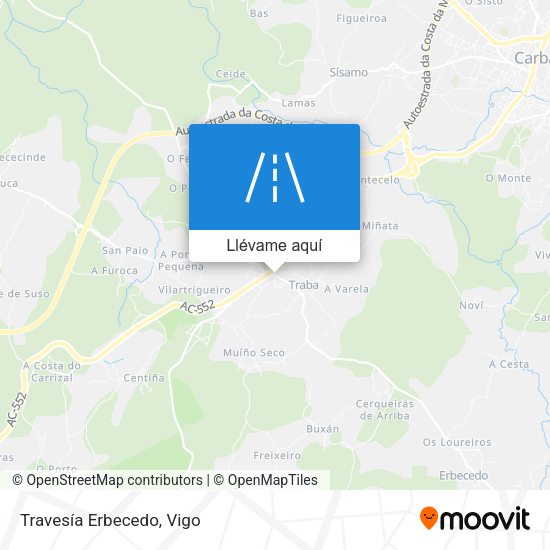 Mapa Travesía Erbecedo