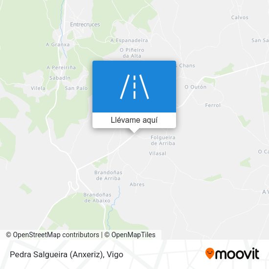 Mapa Pedra Salgueira (Anxeriz)