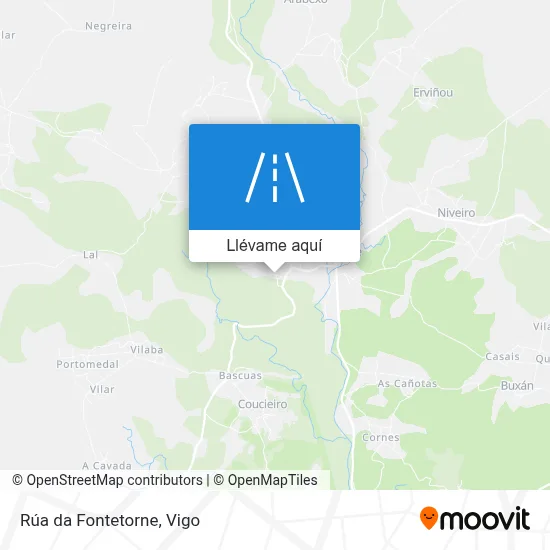 Mapa Rúa da Fontetorne