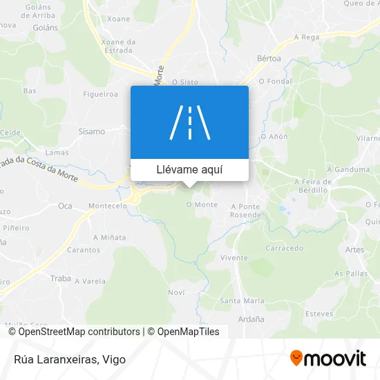 Mapa Rúa Laranxeiras