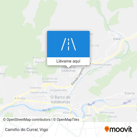 Mapa Camiño do Curral
