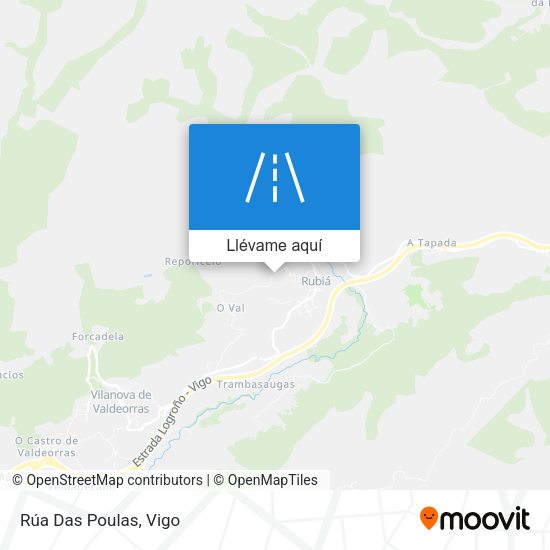 Mapa Rúa Das Poulas