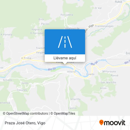 Mapa Praza José Otero