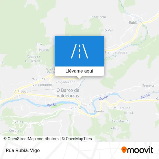 Mapa Rúa Rubiá