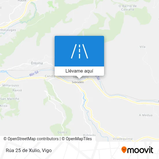 Mapa Rúa 25 de Xulio