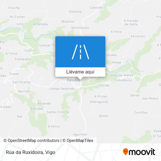 Mapa Rúa da Ruxidoira