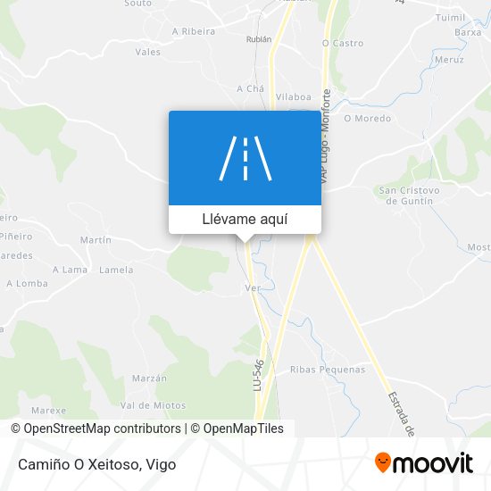 Mapa Camiño O Xeitoso