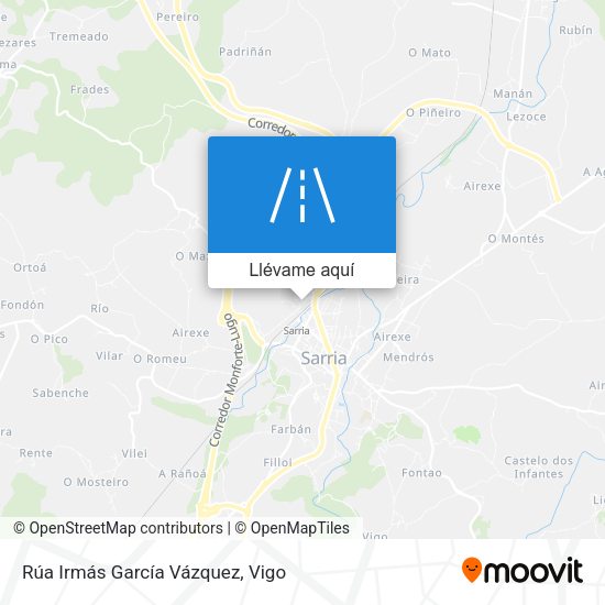 Mapa Rúa Irmás García Vázquez