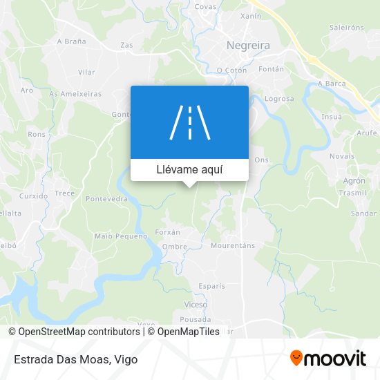 Mapa Estrada Das Moas