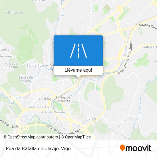 Mapa Rúa da Batalla de Clavijo