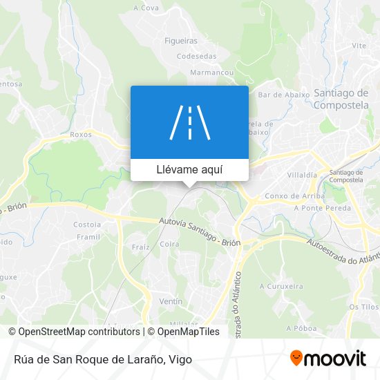 Mapa Rúa de San Roque de Laraño