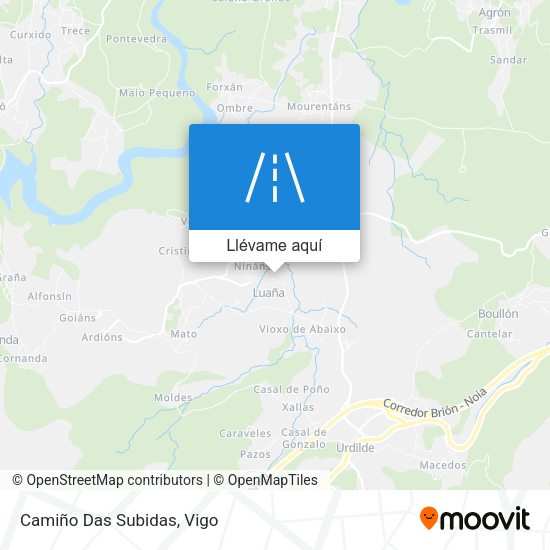 Mapa Camiño Das Subidas