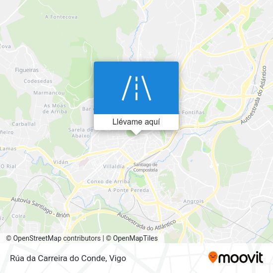 Mapa Rúa da Carreira do Conde