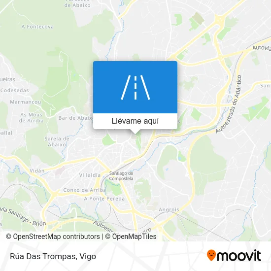 Mapa Rúa Das Trompas