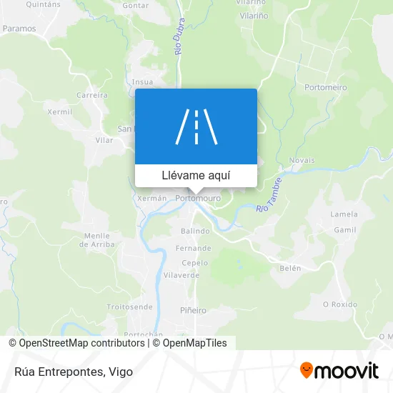 Mapa Rúa Entrepontes