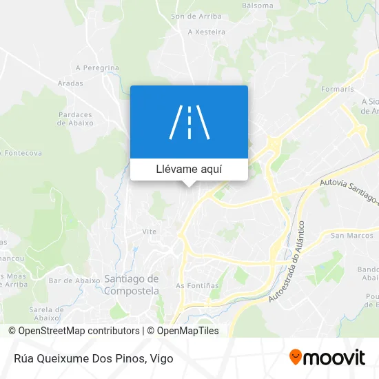 Mapa Rúa Queixume Dos Pinos