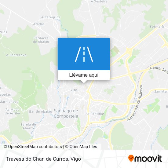 Mapa Travesa do Chan de Curros