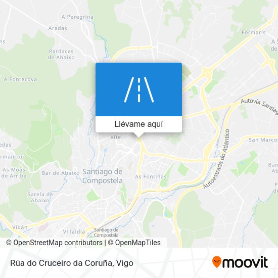Mapa Rúa do Cruceiro da Coruña