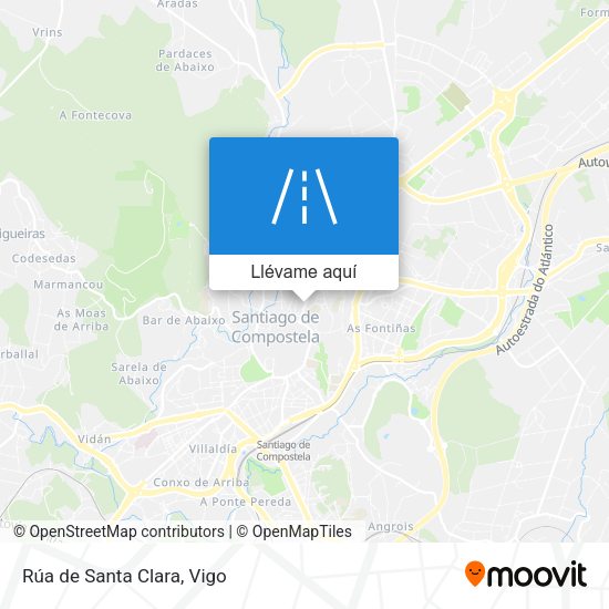 Mapa Rúa de Santa Clara