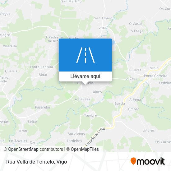 Mapa Rúa Vella de Fontelo