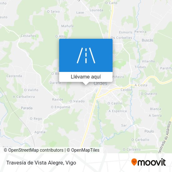 Mapa Travesía de Vista Alegre